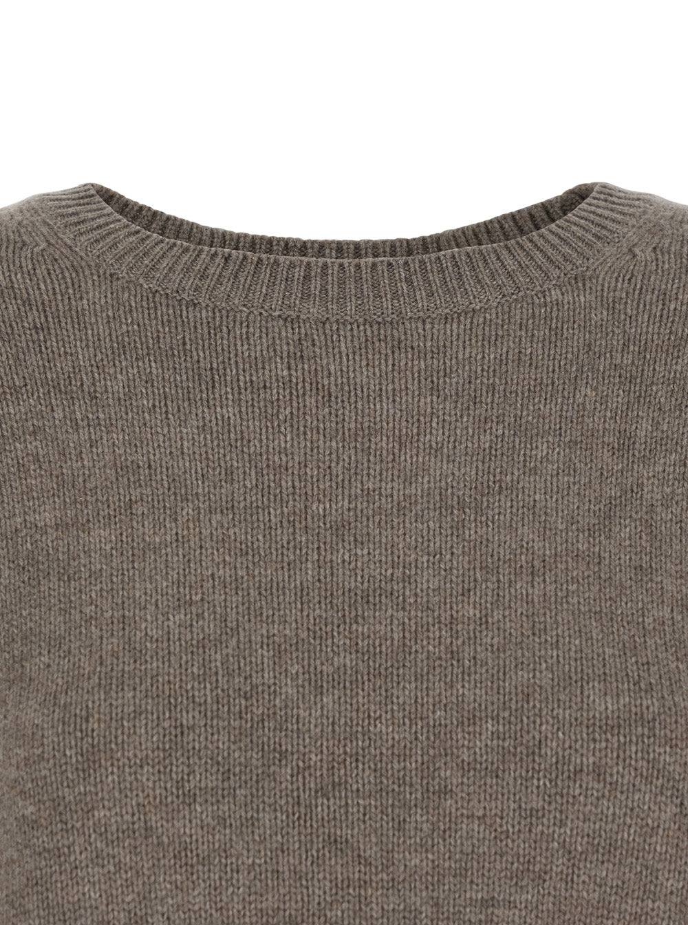 Lisa Yang Women Sweater 'Mila' With Ribbed Finishes In Gray Cashmere Woman LISA YANG