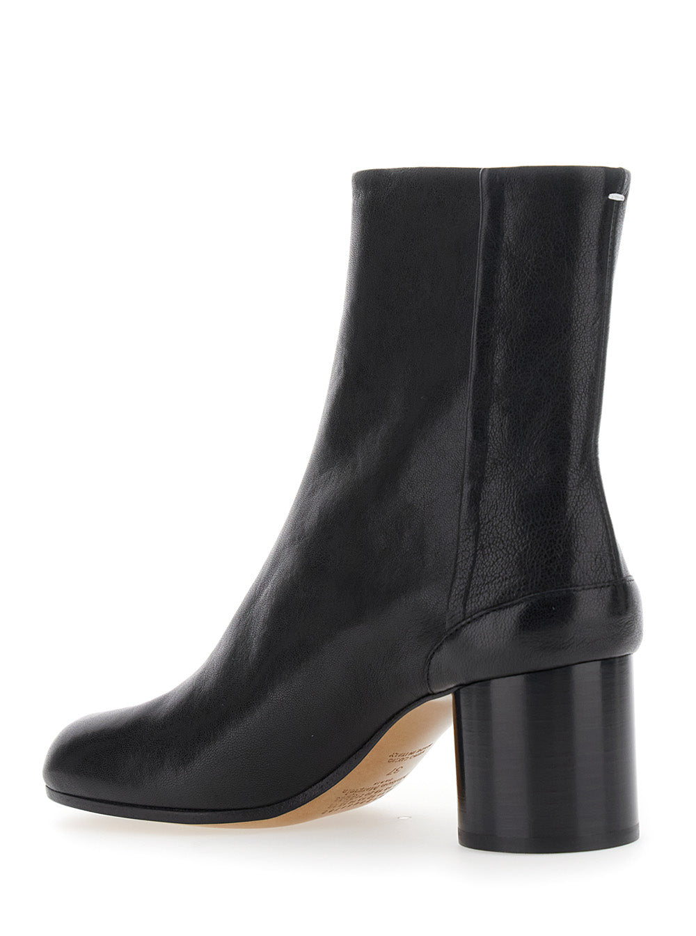 Maison Margiela Women Boots With Tabi Toe In Leather And High Heel Black Women