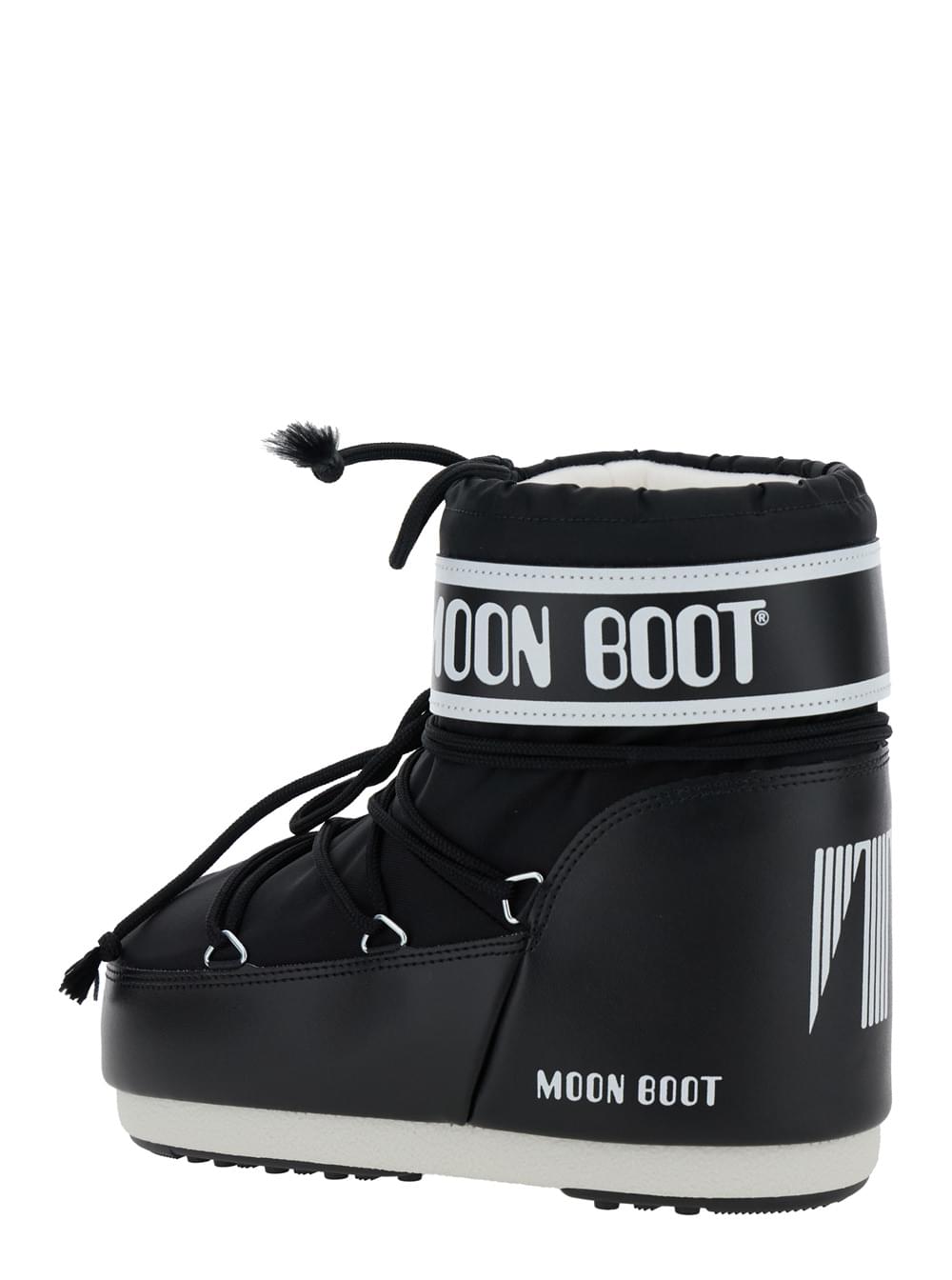 Moon Boot Women Icon Low Nylon Ankle Boots With Tech Fabric And Black Color For Unisex MOON BOOT