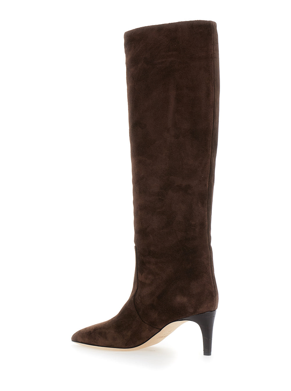 Paris Texas Women Brown Boots With Pointed Toe And Stiletto Heel In Suede Woman PARIS TEXAS