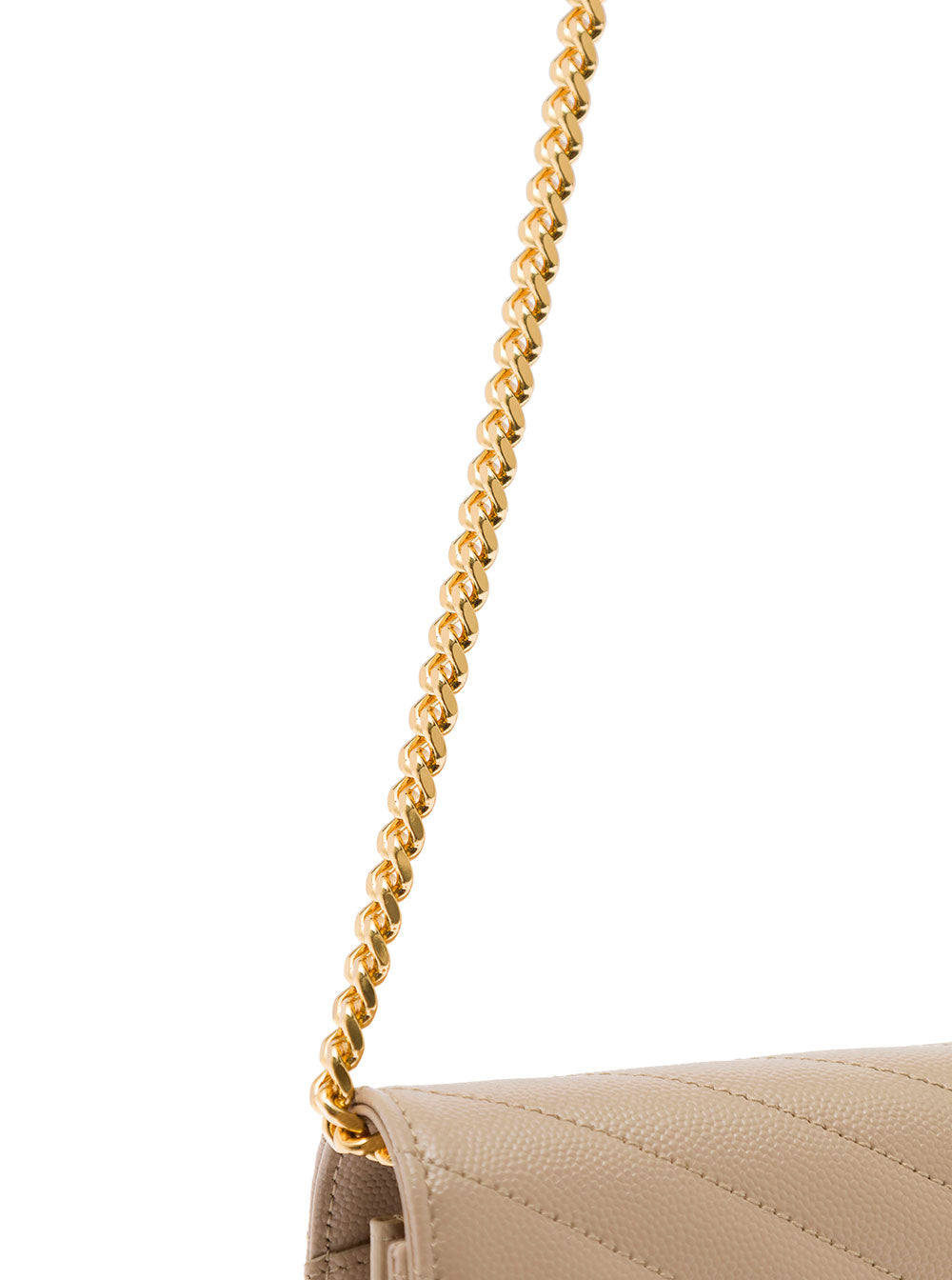 Saint Laurent Women Crossbody Bag 'Cassandre' In Chevron Matelassé Leather Beige Woman SAINT LAURENT