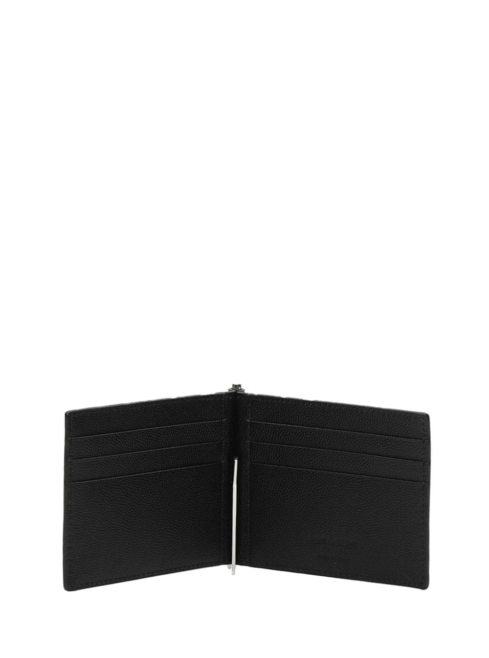 Saint Laurent Men Wallet With Logo On The Front In Black Leather For Men SAINT LAURENT