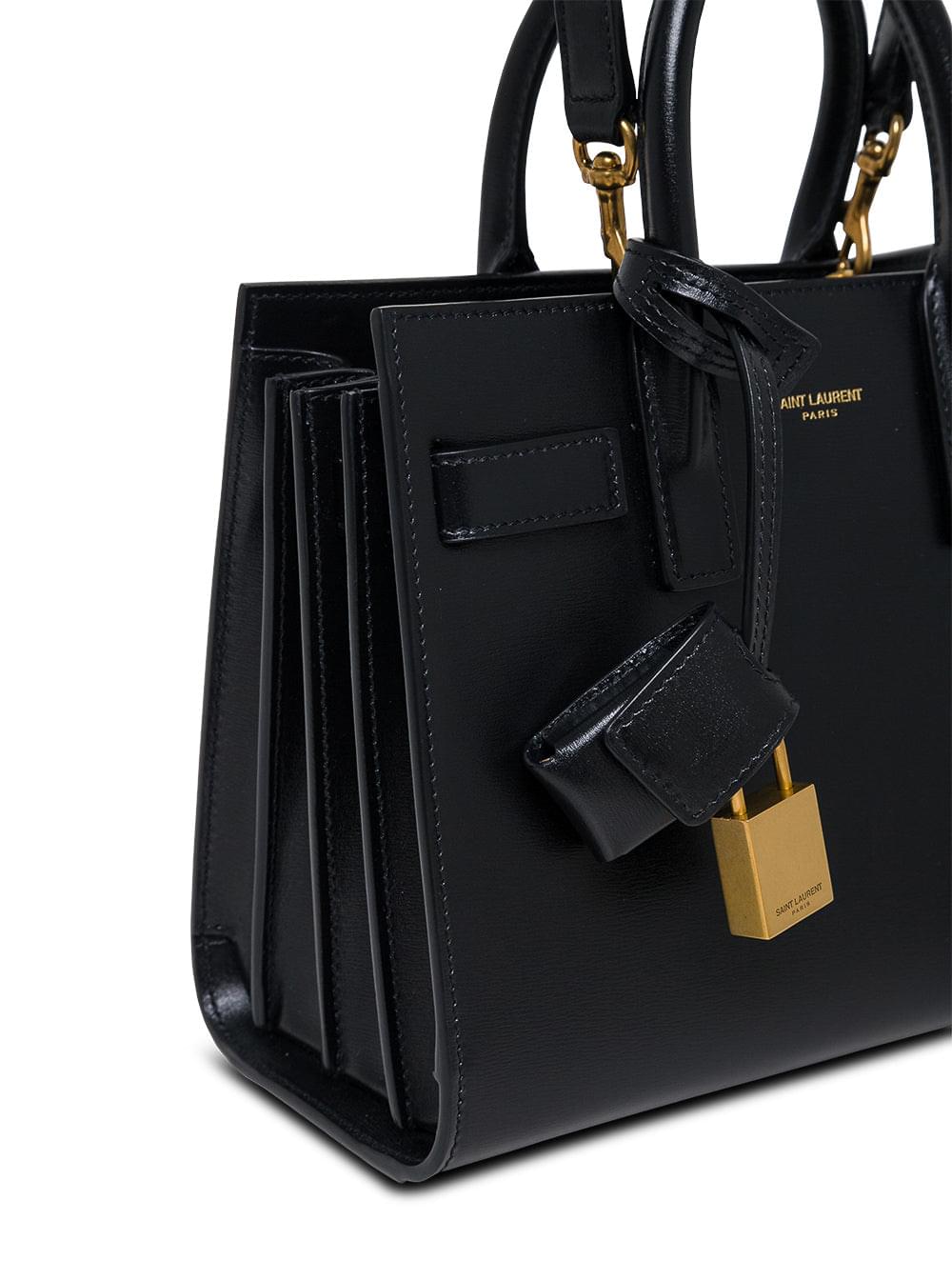 Saint Laurent Women Handbag 'Nano Sac Du Jour' In Black Leather For Women SAINT LAURENT