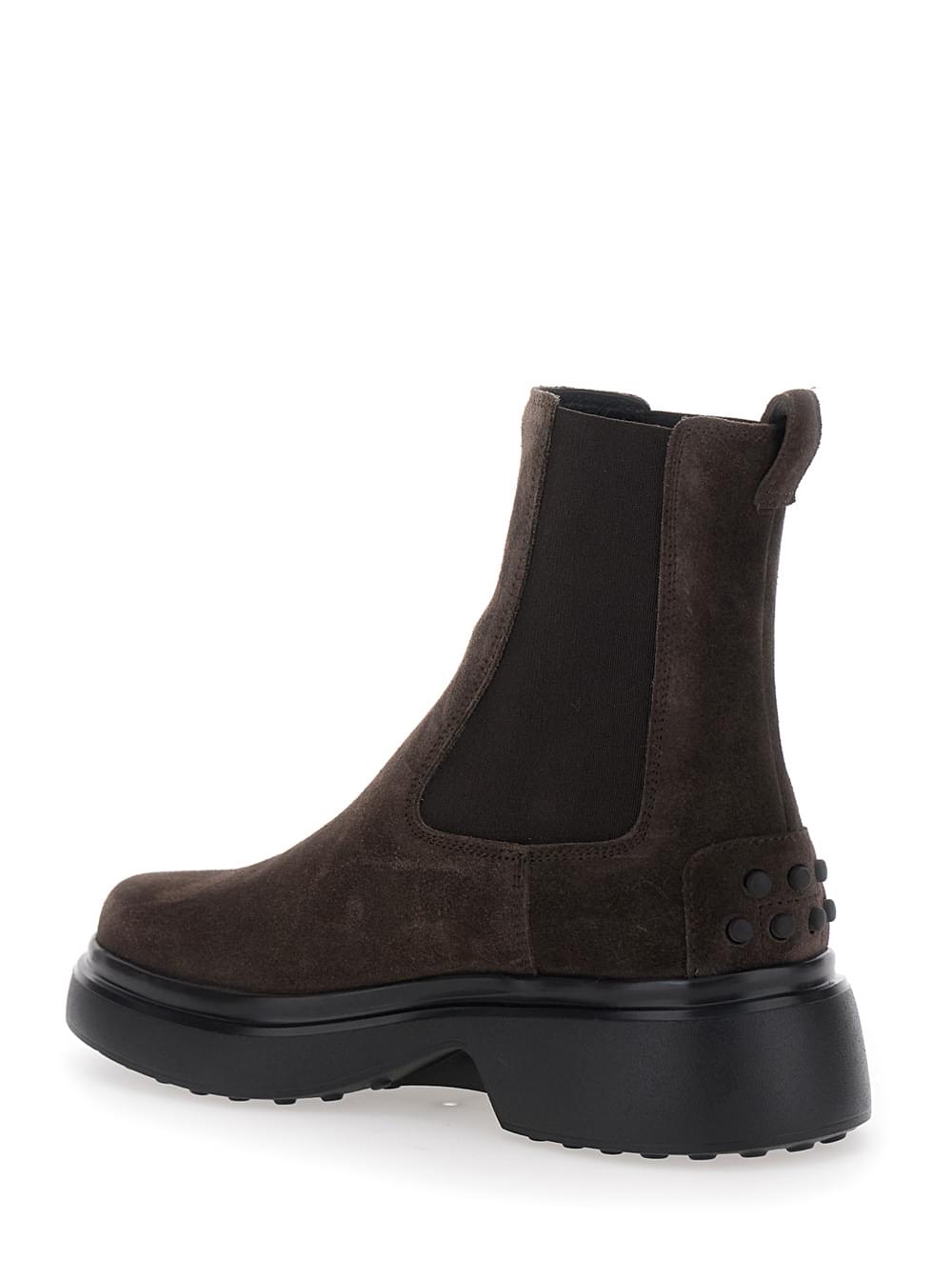 Tod's Women Brown Leather Ankle Boots TOD'S