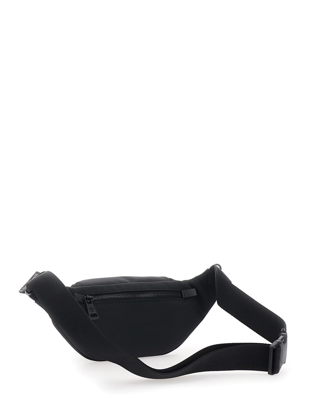 Moncler Men Fanny Pack 'Durance' With Logo Patch On The Front And Adjustable Strap In Black Tech Fabric For Men MONCLER