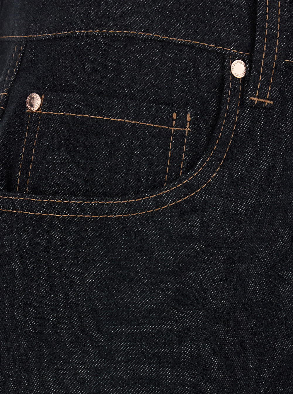 Brunello Cucinelli Women Black Jeans With Logo Patch On The Back And Contrasting Stitching In Denim For Women BRUNELLO CUCINELLI