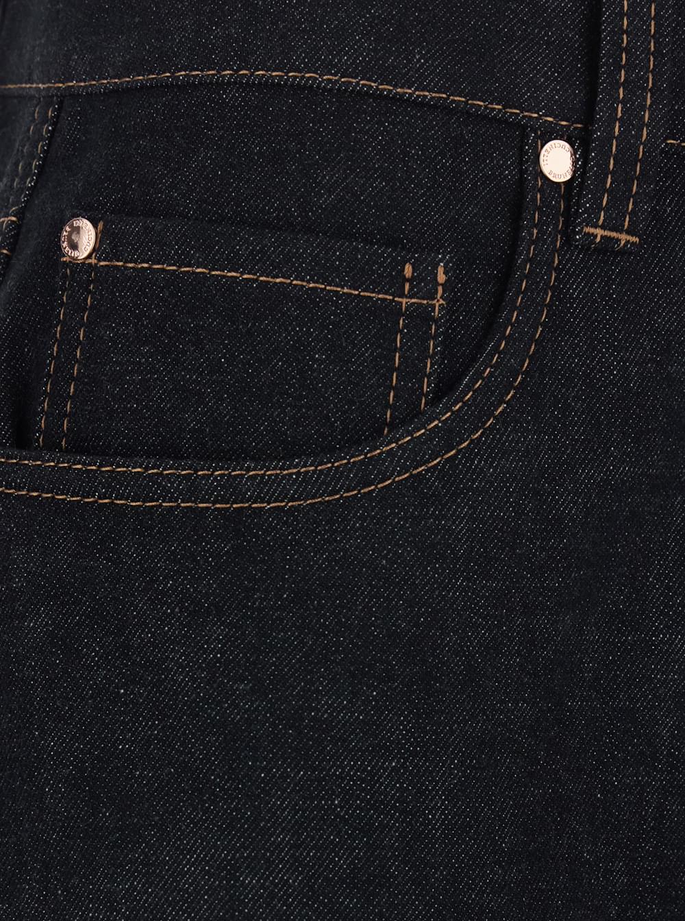 Brunello Cucinelli Women Black Jeans With Logo Patch On The Back And Contrasting Stitching In Denim For Women BRUNELLO CUCINELLI