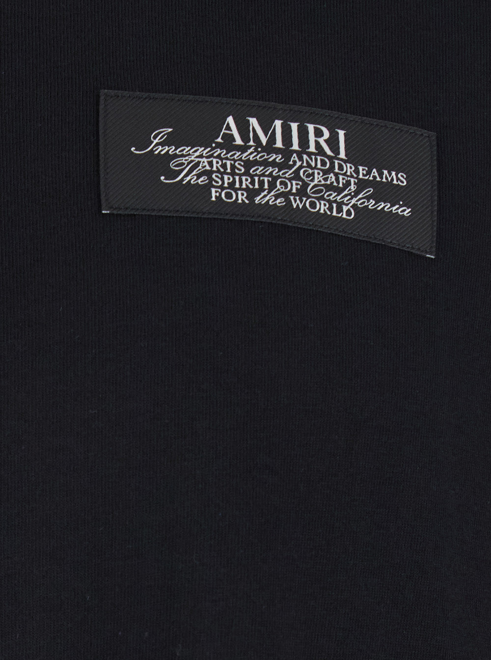 Amiri Men Black T-Shirt With Spirit Print On The Front In Cotton Men AMIRI