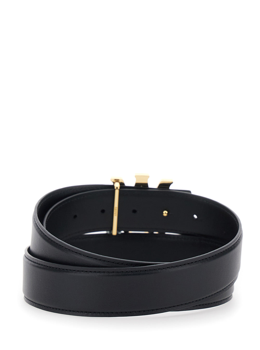 Amiri Men Black Belt With Logo Buckle In Leather For Men AMIRI