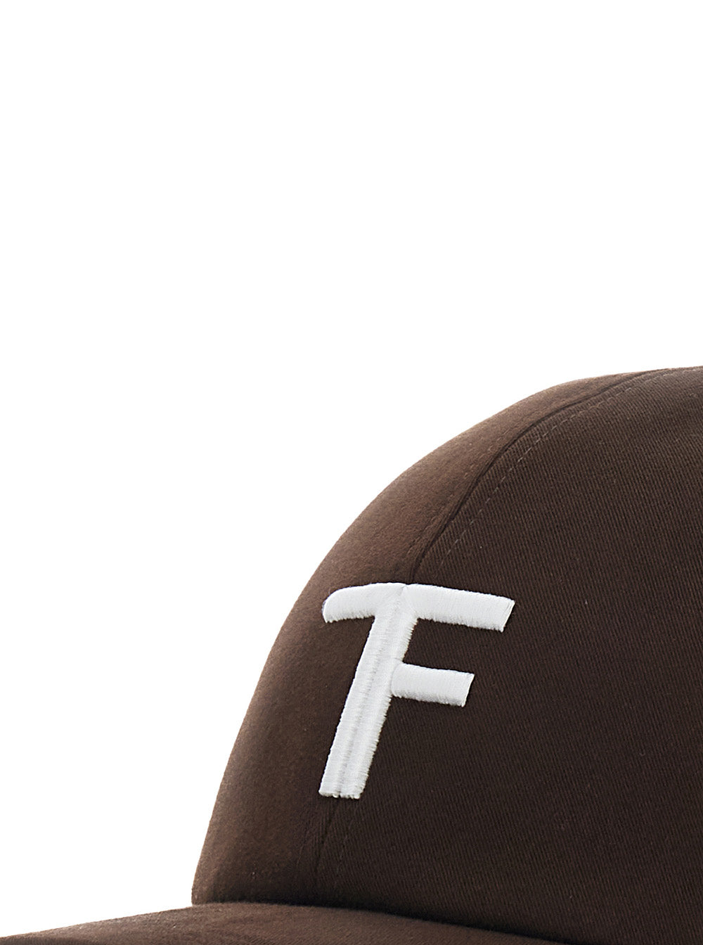 Tom Ford Men Brown Baseball Cap With Logo On The Front In Cotton For Men TOM FORD