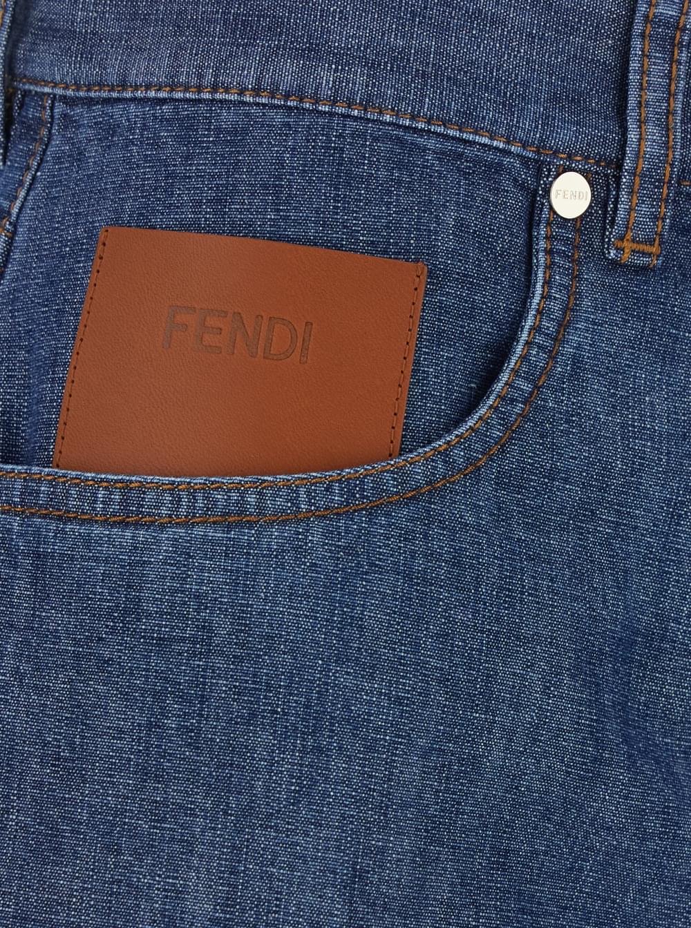 Fendi Women Chambray Denim Shorts FENDI
