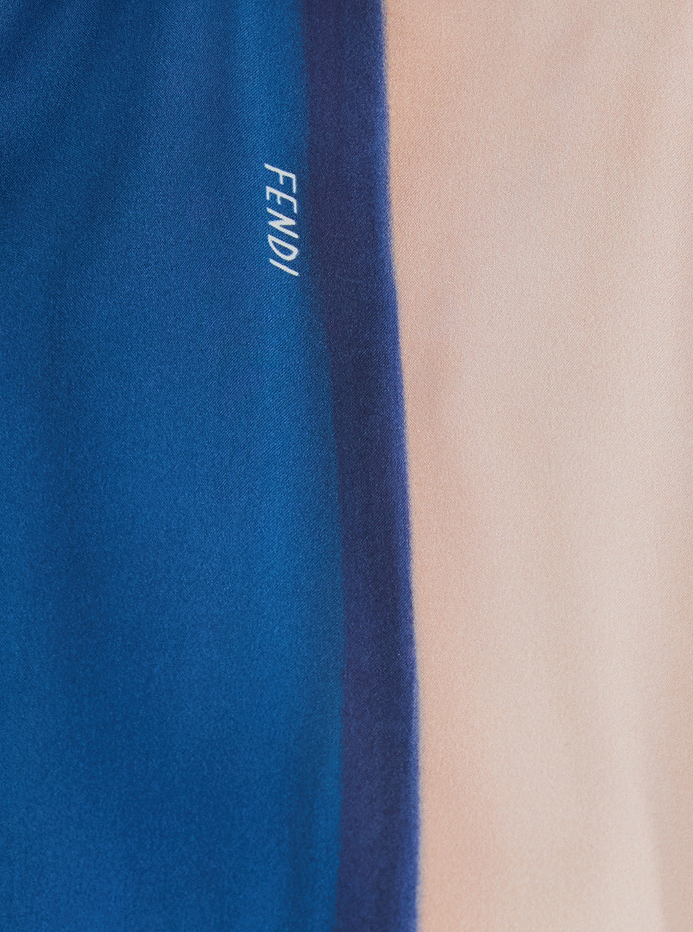 Fendi Women Multicolor Crop Shirt With Logo Embroidery On The Side And All-Over Striped Motif In Silk For Women FENDI