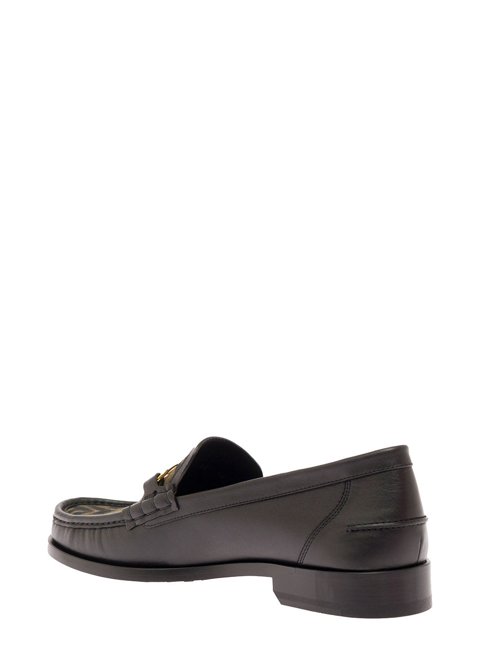 Fendi Men O¿Lock Loafer Tessuto Jacq.Ff+Vitello FENDI