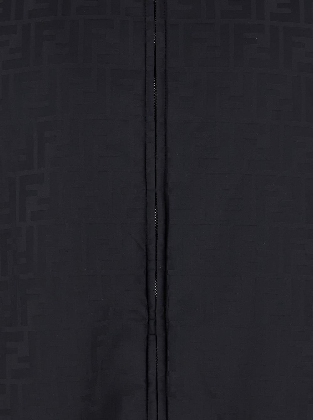 Fendi Men Padded Bomber Fendi Zucca Embossed Ny FENDI