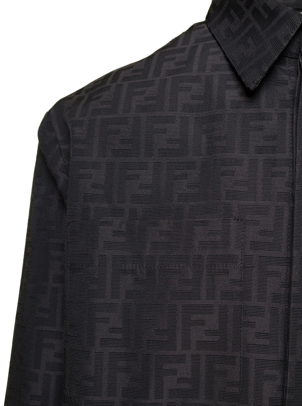 Fendi Men Overshirt Fendi Zucca Jacquard FENDI