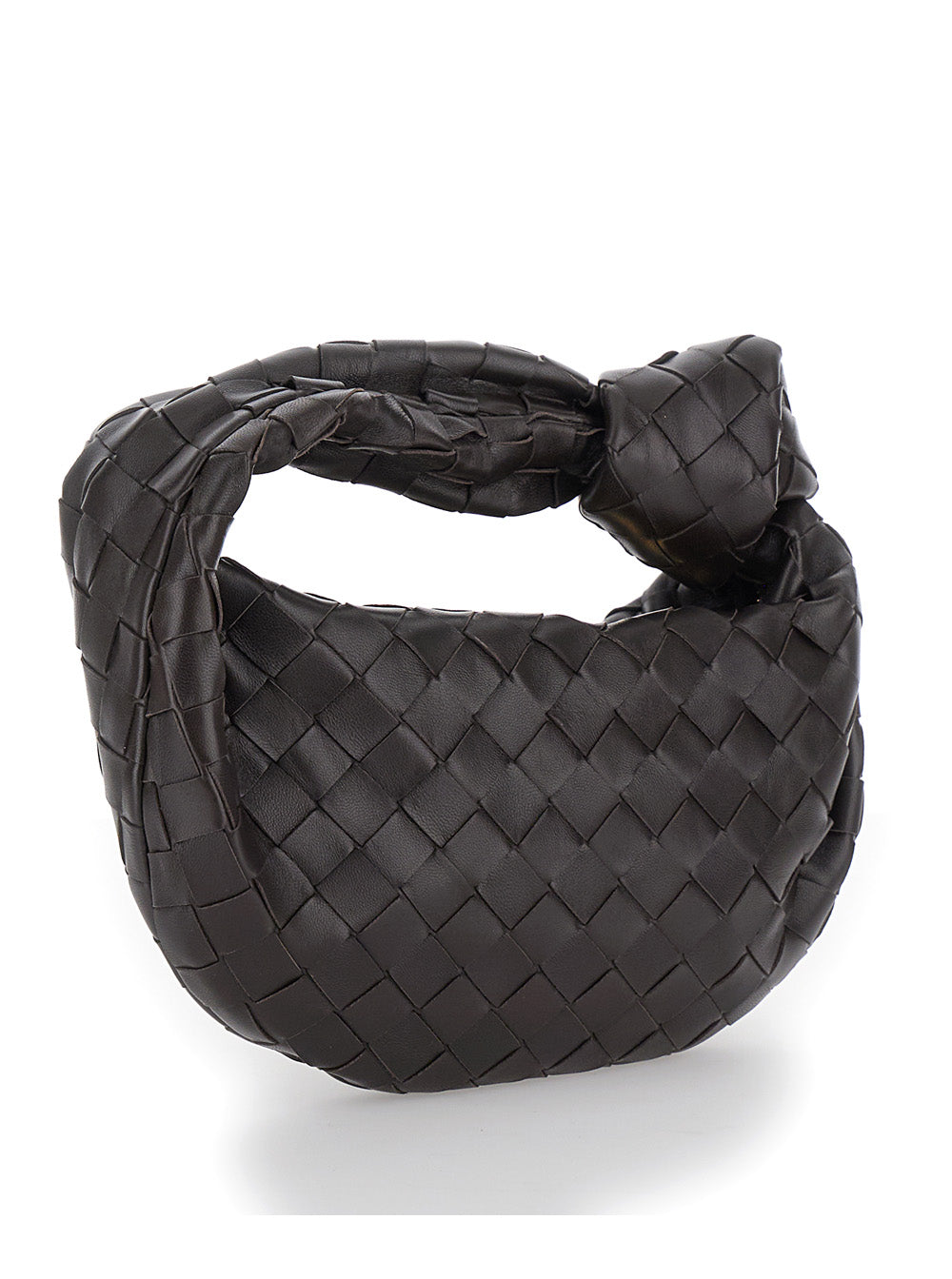 Bottega Veneta Women Handbag 'Mini Jodie' With Woven Leather In Brown For Women BOTTEGA VENETA