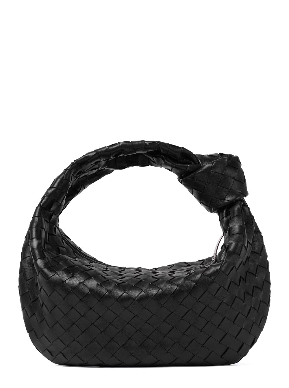 Bottega Veneta Women Shoulder Bag 'Jodie' Small With Knot Detail And Intreccio Motif Black Woman BOTTEGA VENETA