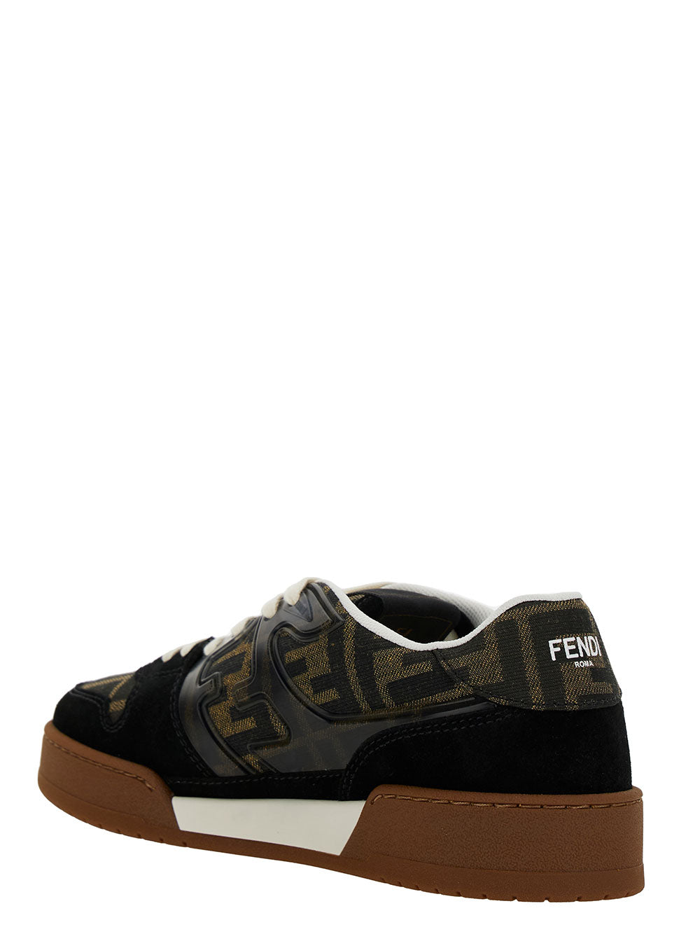 Fendi Women Low Top Sneakers 'Fendi Match' With Multicolor Leather Ff Application For Women FENDI