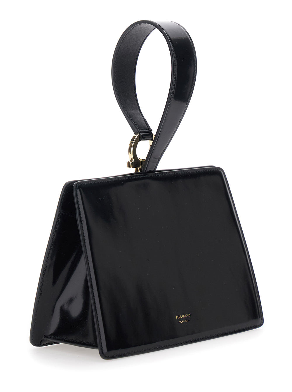 Ferragamo Women Clutch With Clasp Closure And Black Leather Handle For Women FERRAGAMO