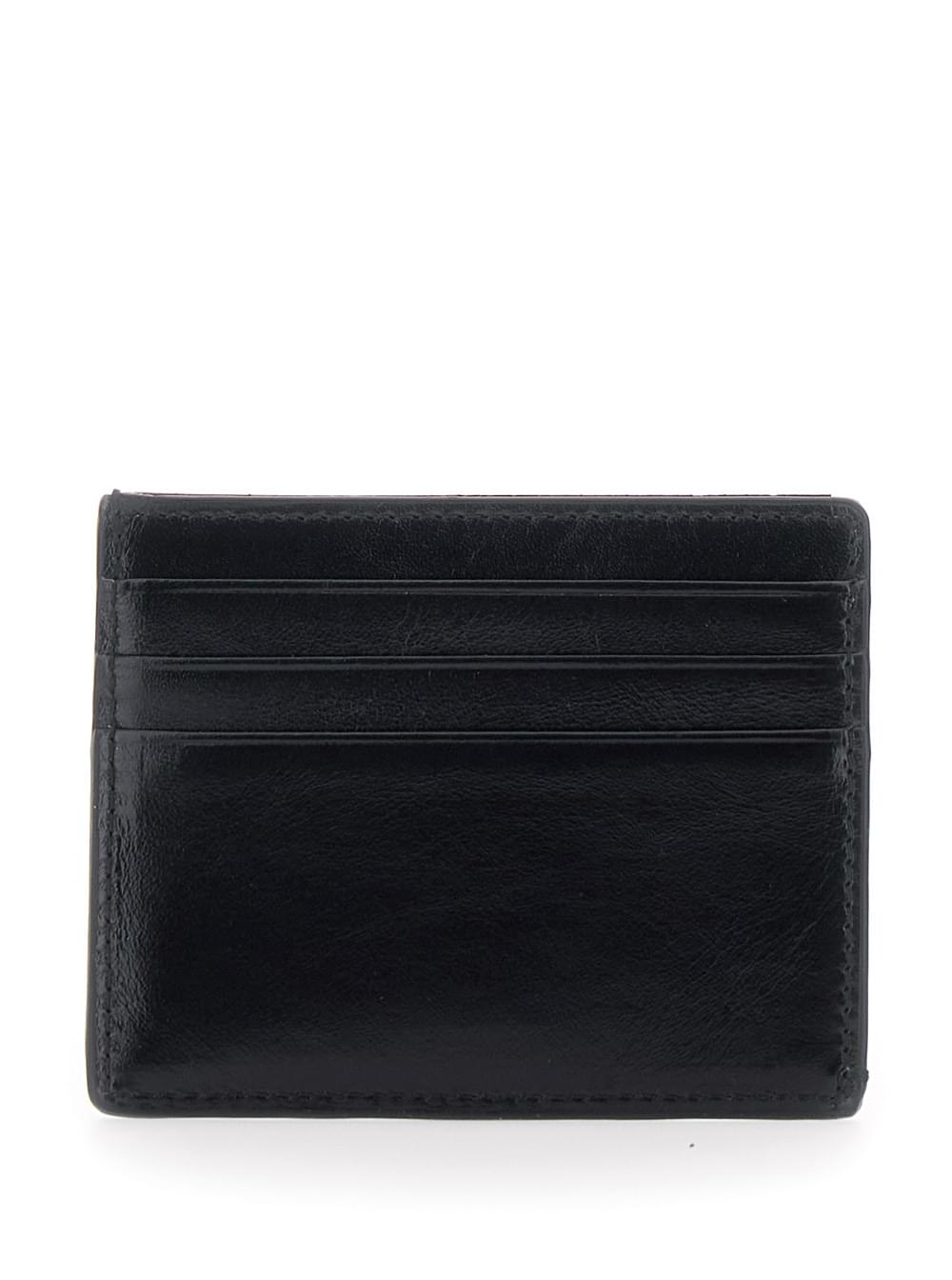 Versace Men Flat Card Case Calf Leather VERSACE