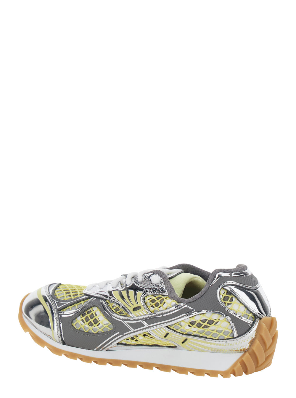 Bottega Veneta Women 'Orbit' Yellow Sneaker With Logo Lettering Detail In Tech Fabric Women BOTTEGA VENETA