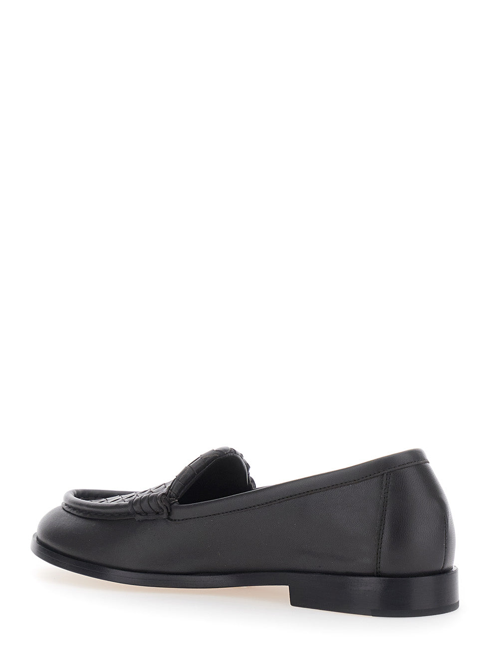 Bottega Veneta Women 'Silenzio' Loafers Brown With Intreccio Design In Leather For Women BOTTEGA VENETA