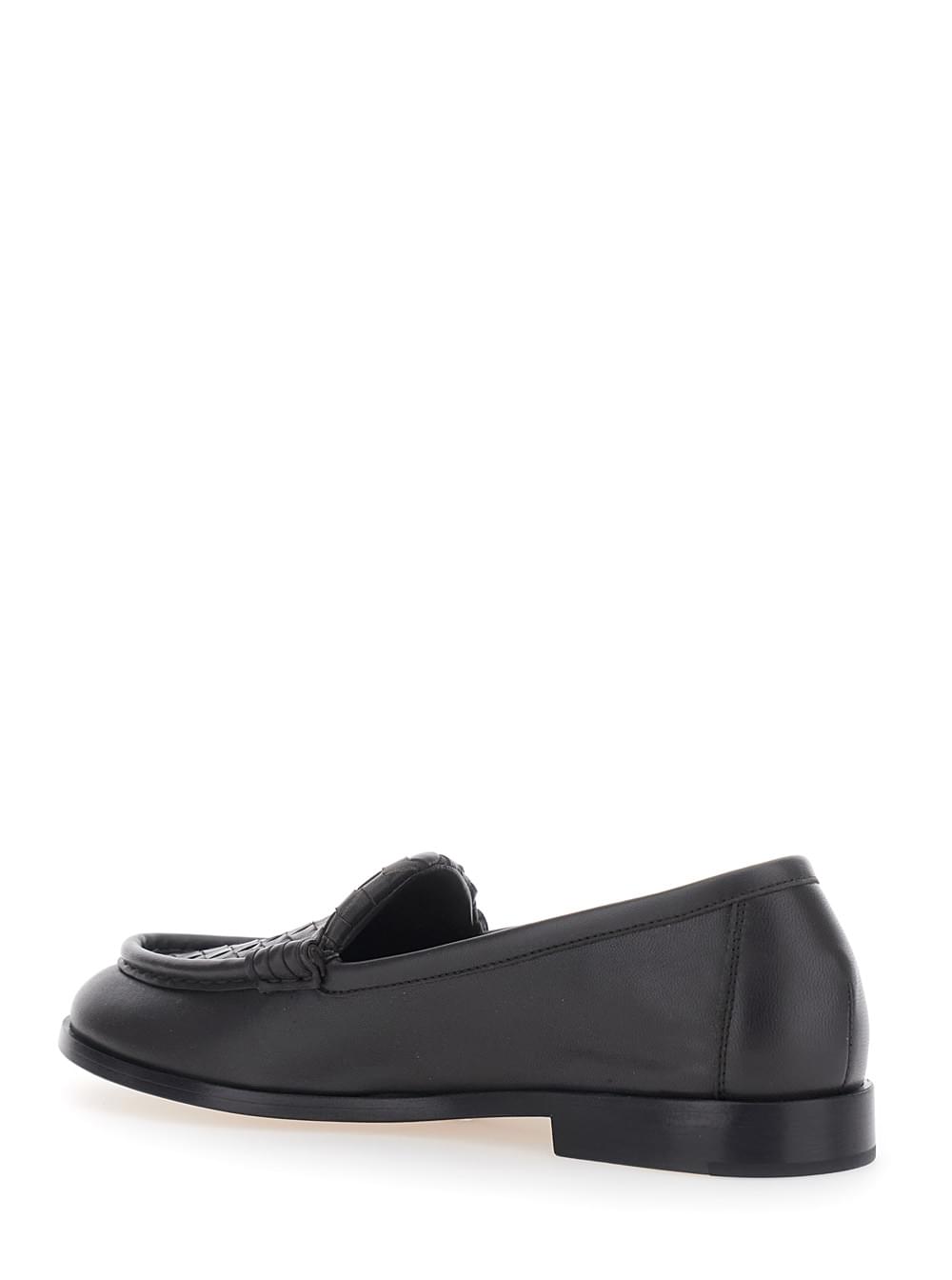 Bottega Veneta Women 'Silenzio' Loafers Brown With Intreccio Design In Leather For Women BOTTEGA VENETA
