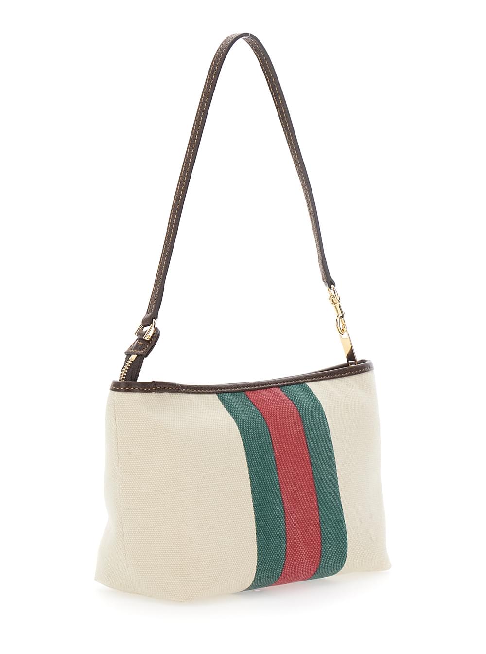 Gucci Women Gucci Summer Pouch Canvas Washed Web GUCCI