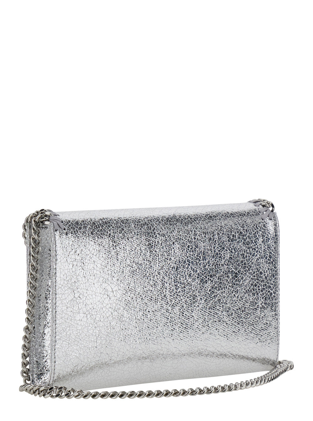 Stella Mccartney Women Falabella Wallet W/ Chain Bag With Chain In Metallic Synthetic Fabric For Women STELLA MCCARTNEY