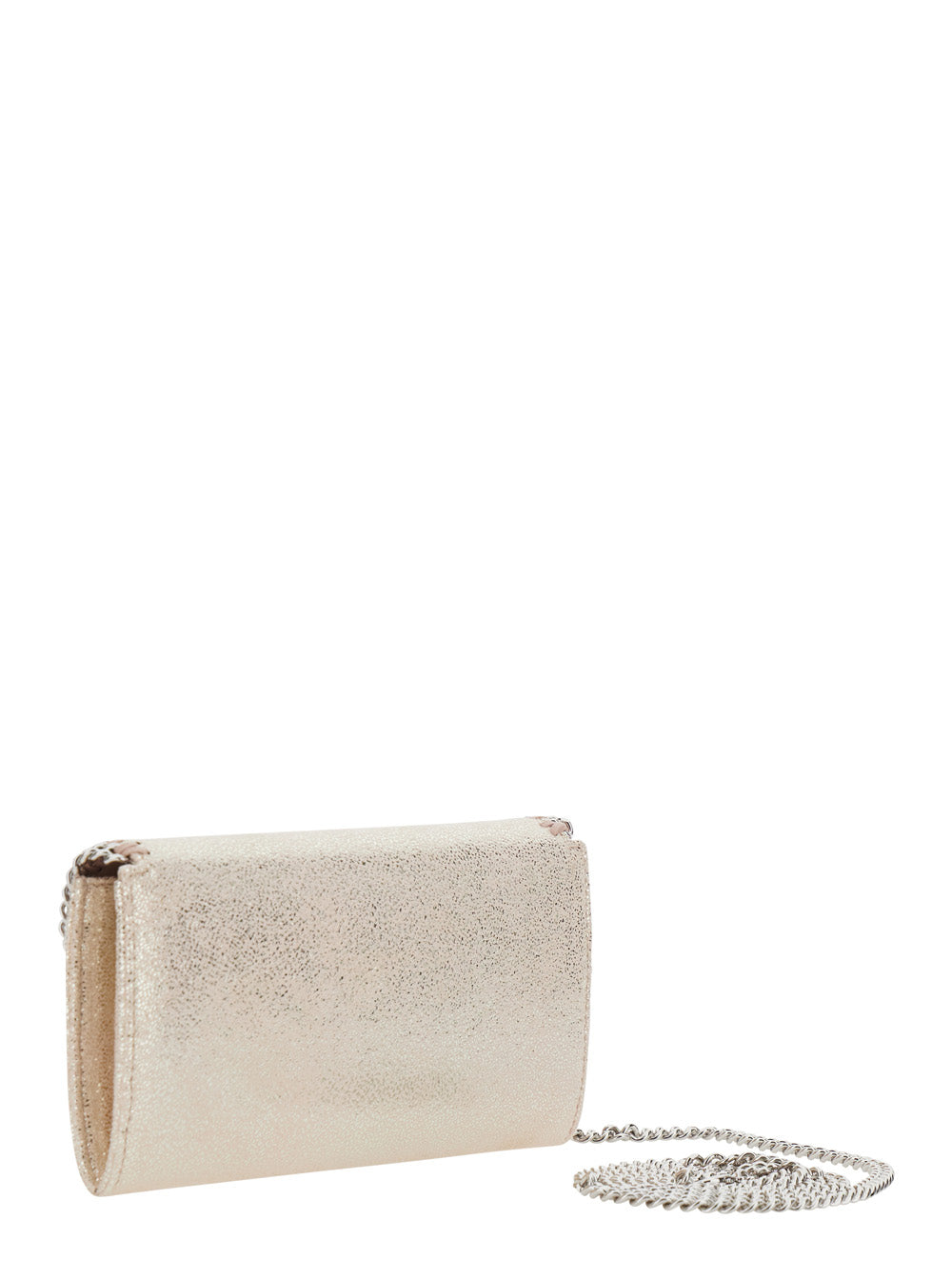Stella Mccartney Women Falabella Wallet With Eco Shiny Chain In Pink Polyester For Women STELLA MCCARTNEY