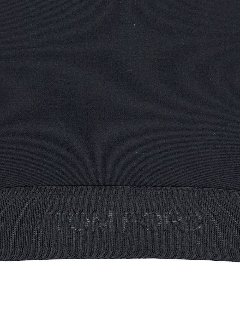 Tom Ford Women Top Bralette 'Brj016jex166l' With Wide Neckline And Logo Lettering On The Front In Black Stretch Modal For Women TOM FORD