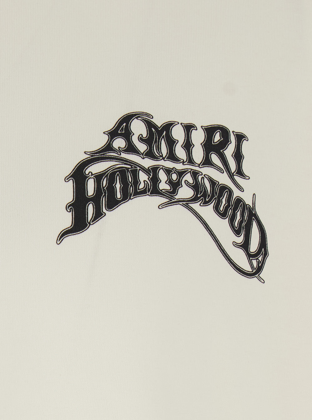 Amiri Men White T-Shirt With Printed Logo On The Front And Back In Cotton For Men AMIRI