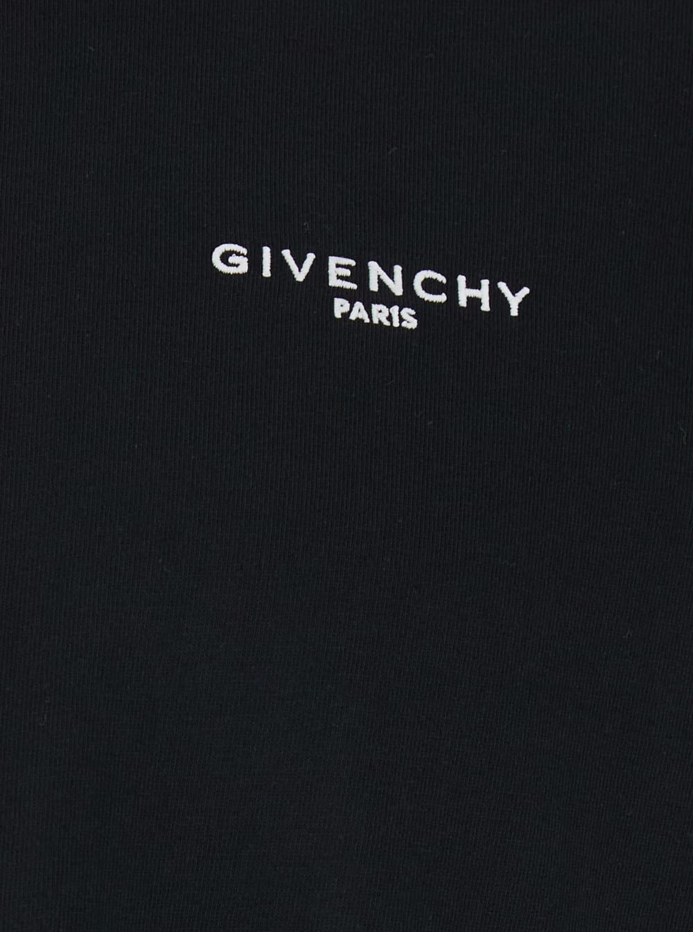 Givenchy Men Black T-Shirt With Logo On The Front In Cotton Men GIVENCHY