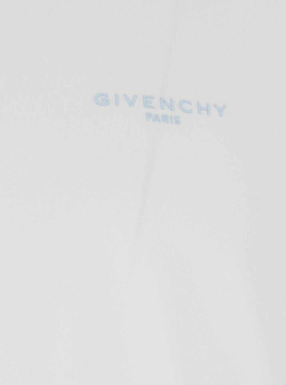 Givenchy Men White T-Shirt With Logo On Front In Cotton For Men GIVENCHY