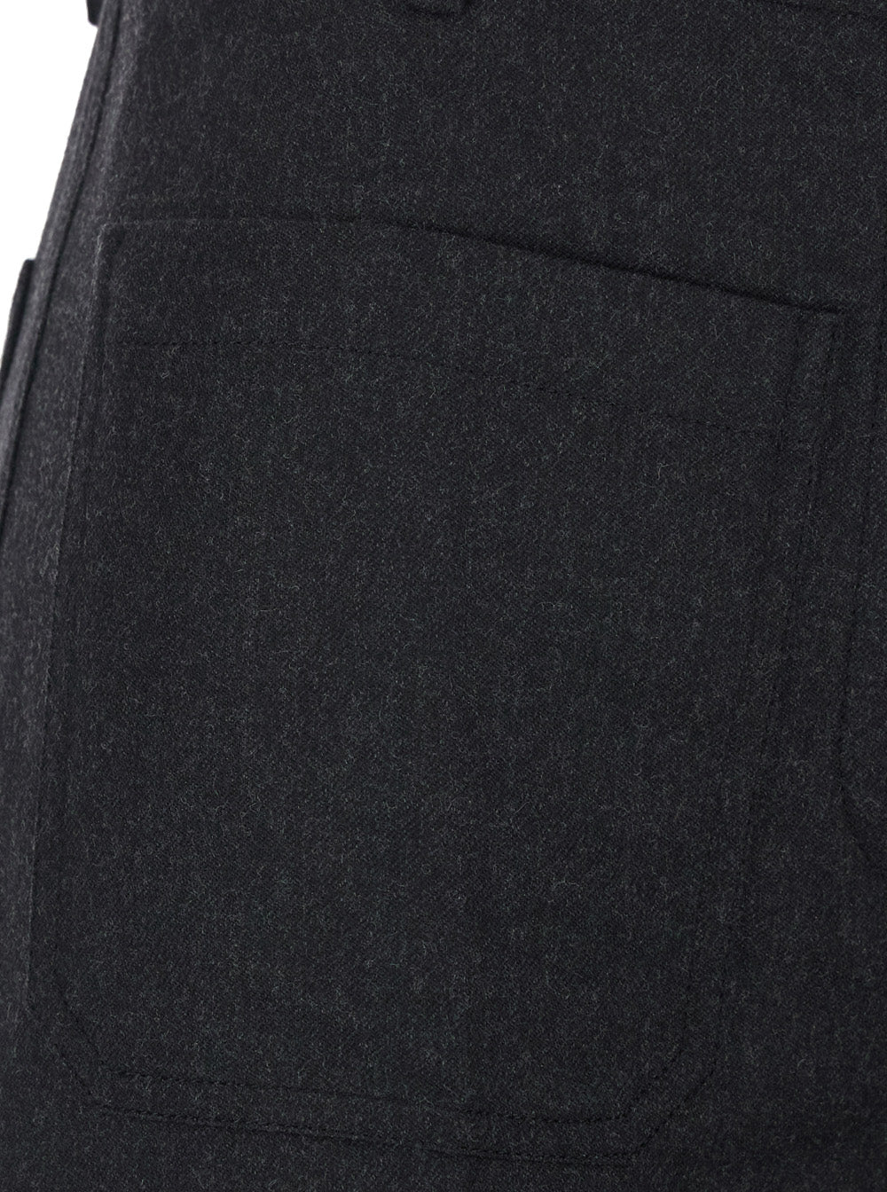 Victoria Beckham Women 'Alina' Grey Pants With Patch Pockets On The Front In Wool For Women VICTORIA BECKHAM