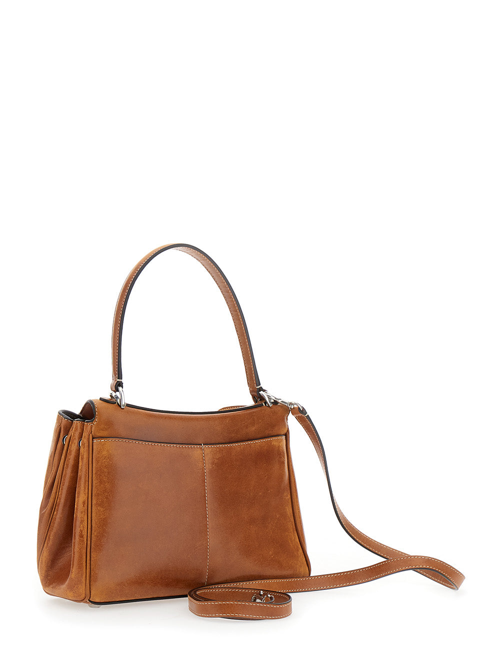 Balenciaga Women 'Rodeo' Brown Handbag With Adjustable And Removable Shoulder Strap And Turn-Lock Closure In Leather Woman