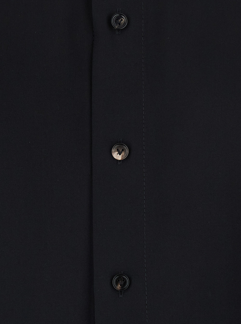 Bottega Veneta Women Black Shirt With Classic Collar And Oversized Short Sleeves In Wool For Women BOTTEGA VENETA