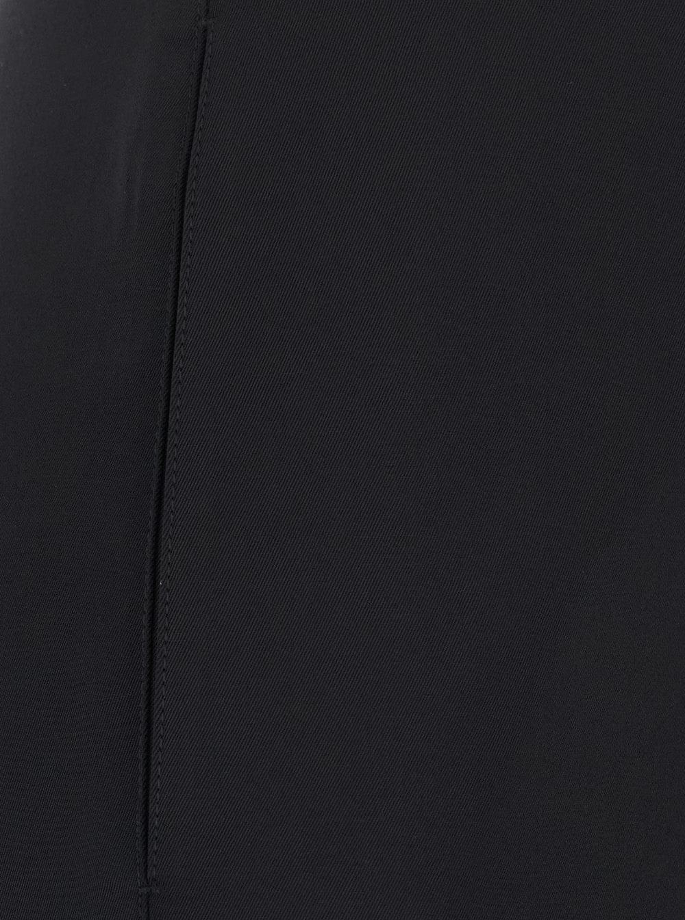 Gucci Women Black Pants With Two Welt Pockets On The Back In Wool For Women GUCCI