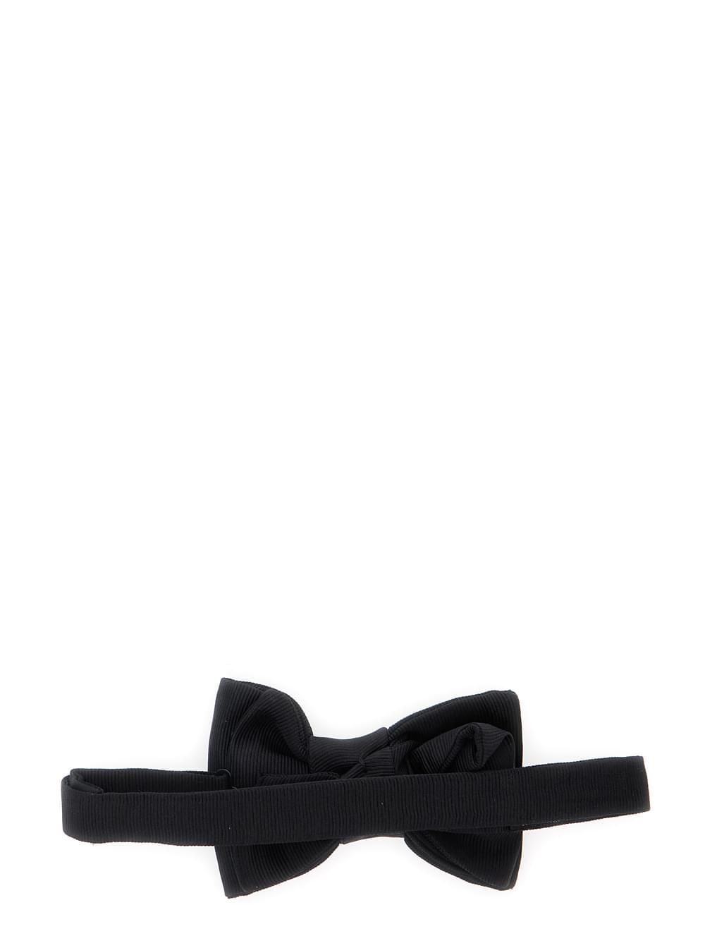 Tom Ford Men Black Bow Tie With Back Closure In Silk For Men TOM FORD