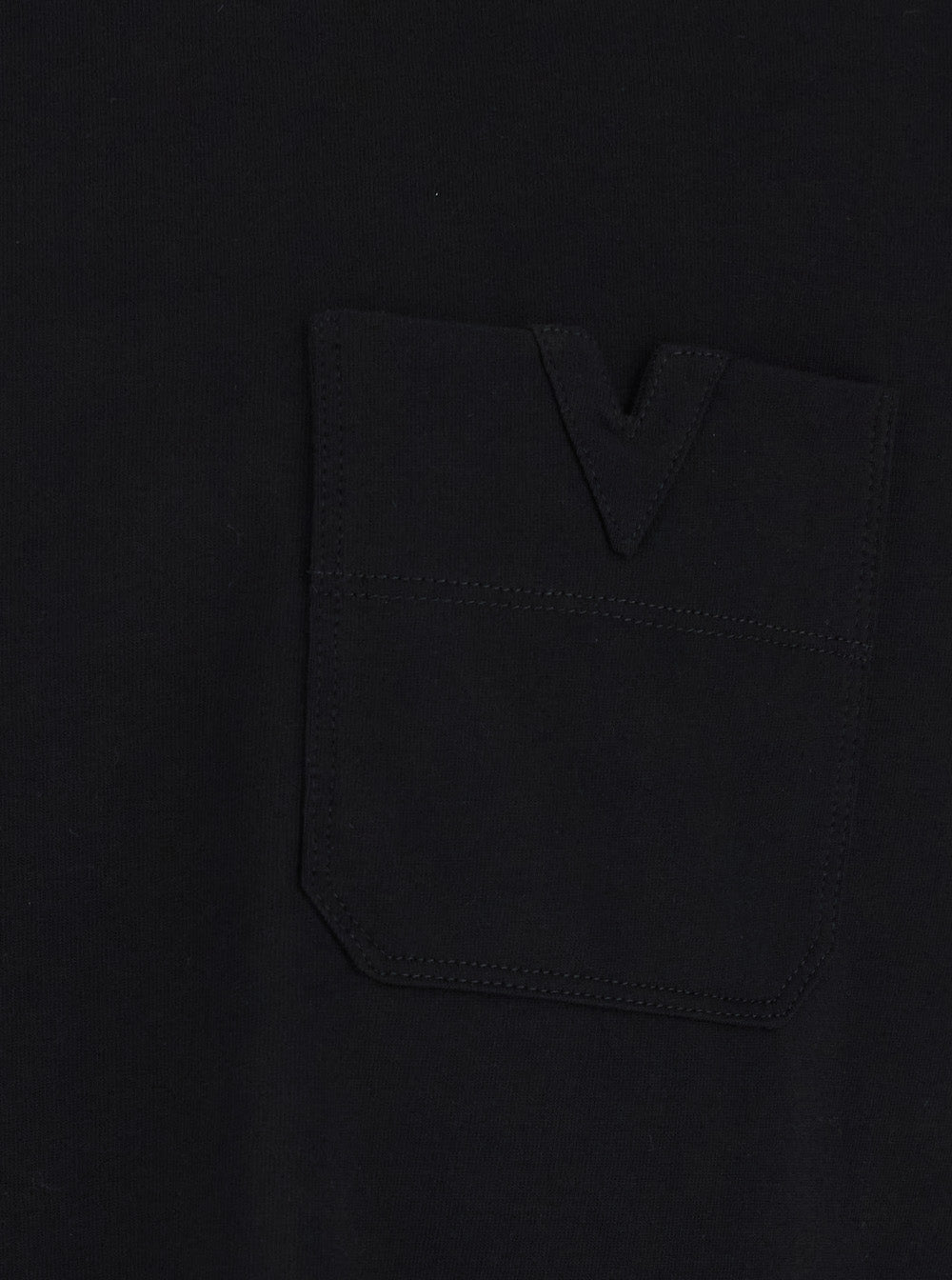 Valentino Men Black T-Shirt With Pocket With Metallic Vlogo In Cotton For Men VALENTINO