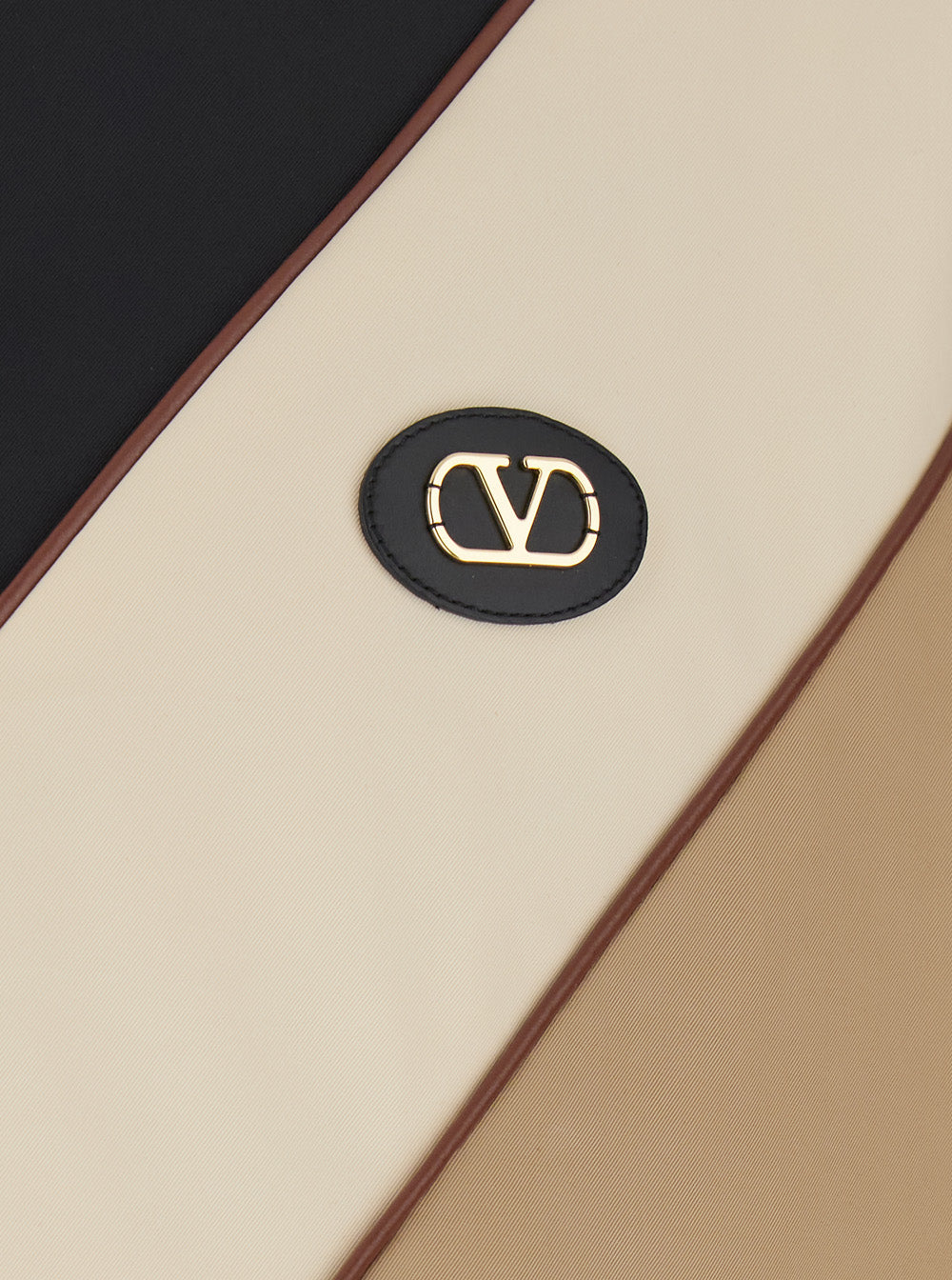 Valentino Men Beige Jacket With Vlogo Patch On The Front In Tech Fabric For Man VALENTINO