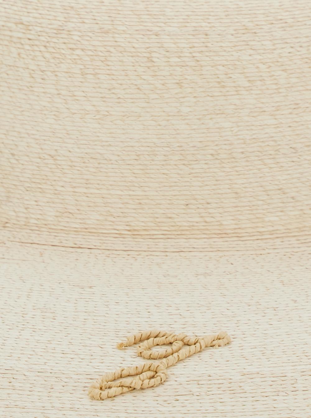 Jacquemus Women 'Le Chapeau Sole' Beige Bucket Hat With Logo Embroidery On The Front In Raffia For Women JACQUEMUS