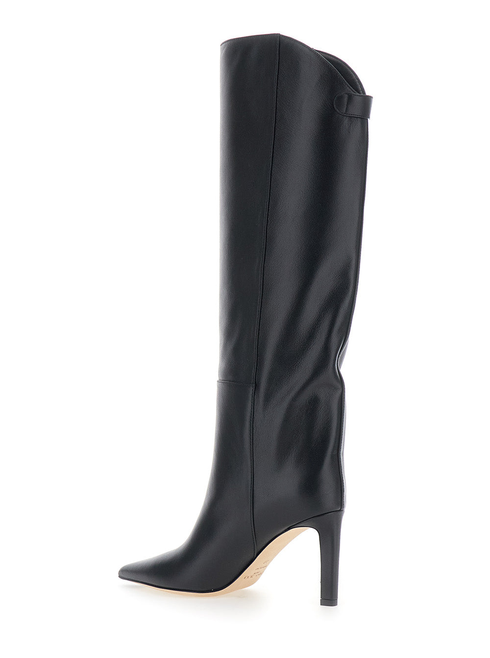 Jimmy Choo Women 'Alizze' Black Boots With High Stiletto Heel In Leather For Women JIMMY CHOO