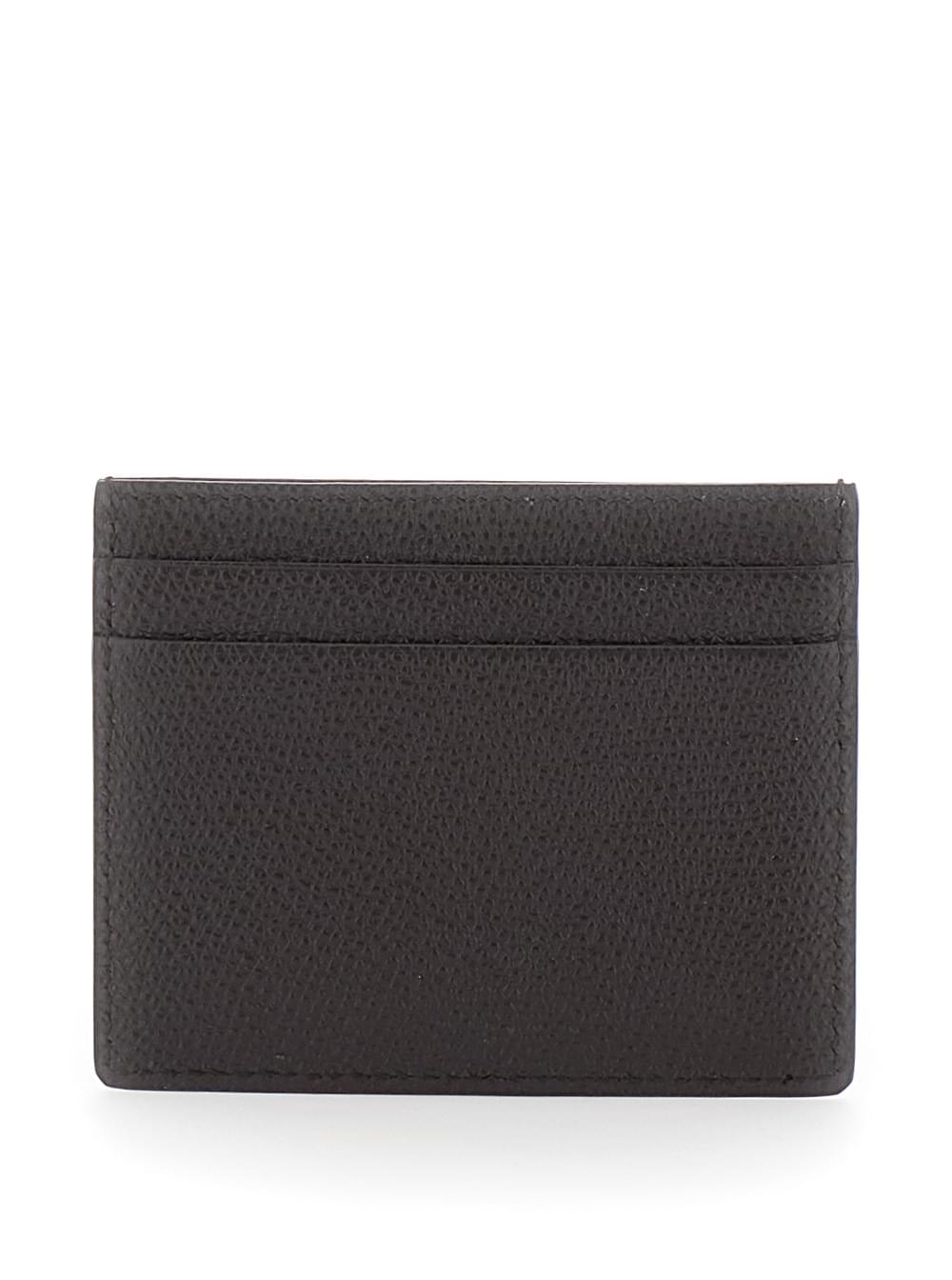 Valentino Garavani Women Brown Cardholder With Vlogo On The Front In Leather For Women VALENTINO GARAVANI
