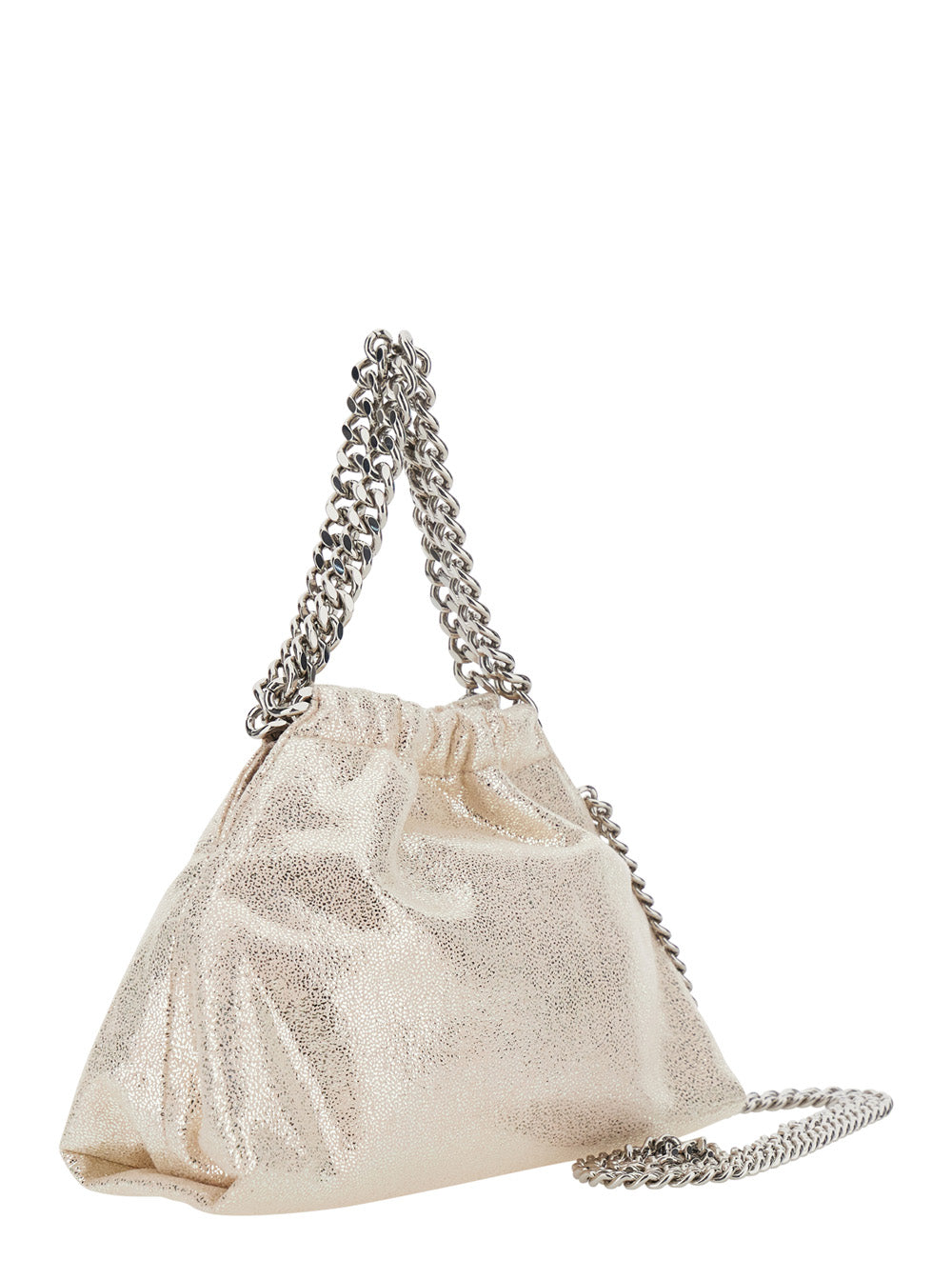 Stella Mccartney Women 'Falabella' Pink Crossbody Bag With Drawstring Closure And Chain Strap In Ecoleather For Women STELLA MCCARTNEY