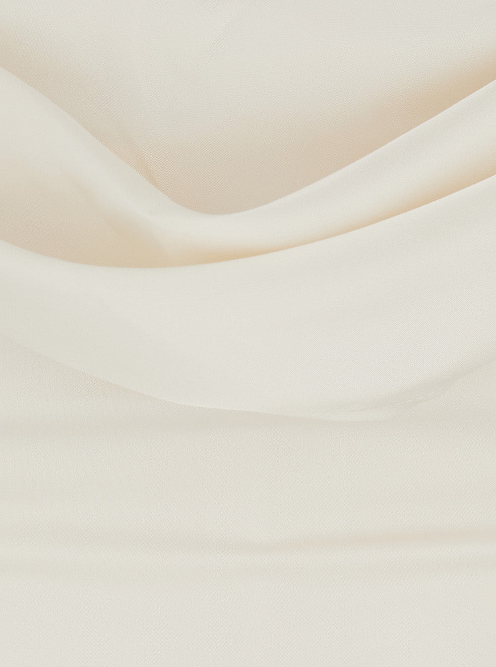 Rotate Women White Long Sleeveless Dress With Draping In Tech Fabric For Women ROTATE