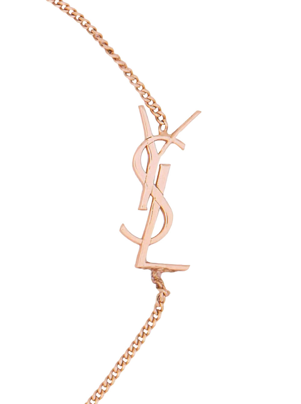 Saint Laurent Women Gold-Colored Bracelet With Chain Design And Cassandre Charm In Brass For Women