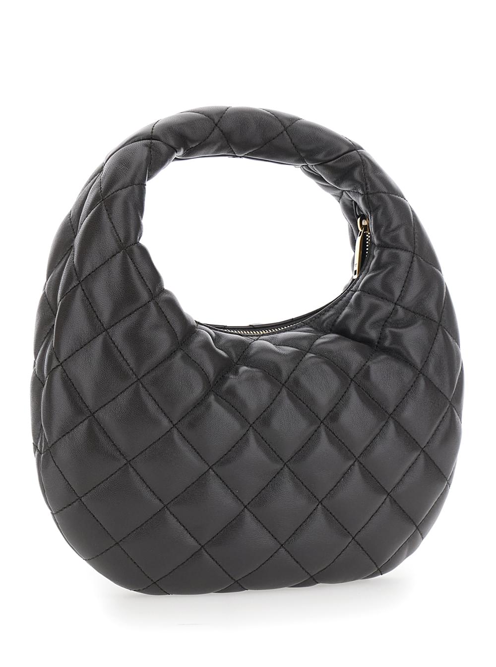 Saint Laurent Women 'Icarino' Gray Handbag With Cassandre Plate On Front And Quilted Design In Leather Woman SAINT LAURENT