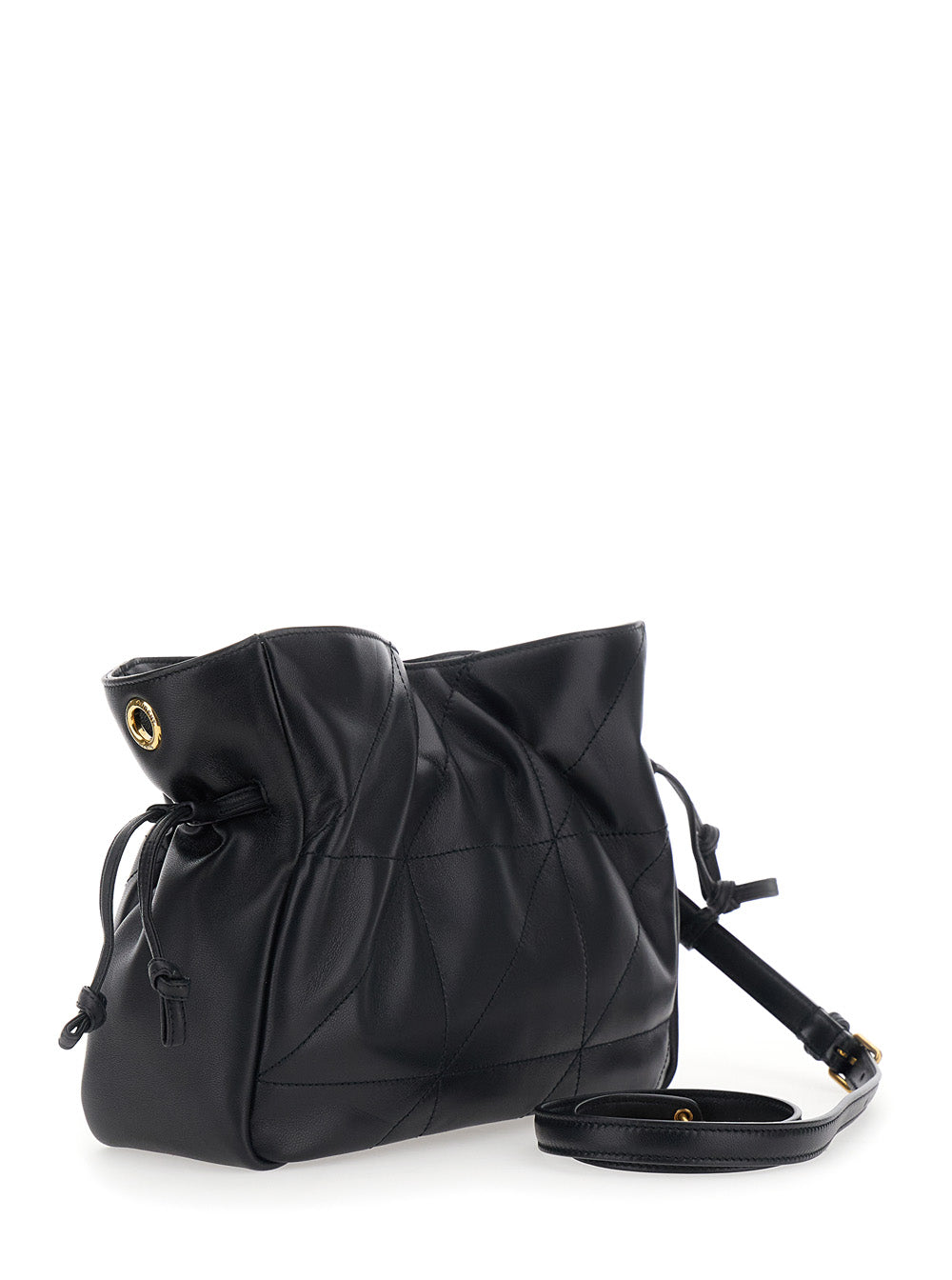 Saint Laurent Women 'Jamie' Black Crossbody Bag With Cassandre And Chain Strap In Leather For Women SAINT LAURENT