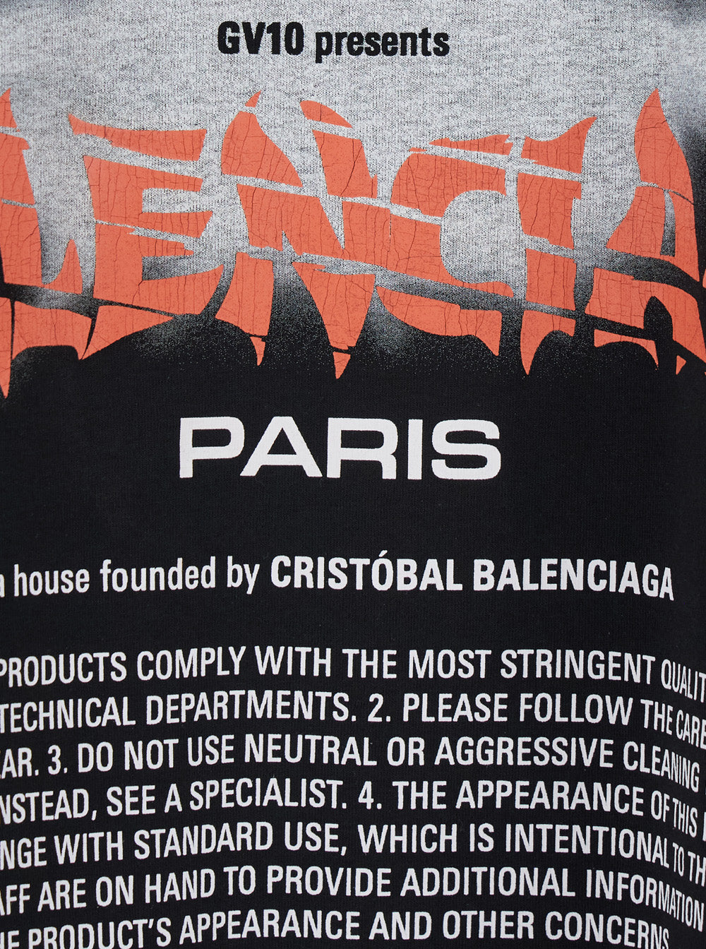 Balenciaga Men Black Crew Neck T-Shirt With Maxi Logo Print On The Front In Cotton For Men BALENCIAGA